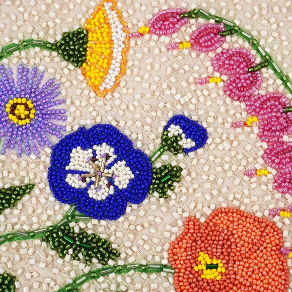 NWT Staud Women's Le Sable Beaded Mini Dress in Seed Shop Floral Size Medium - Picture 5 of 10